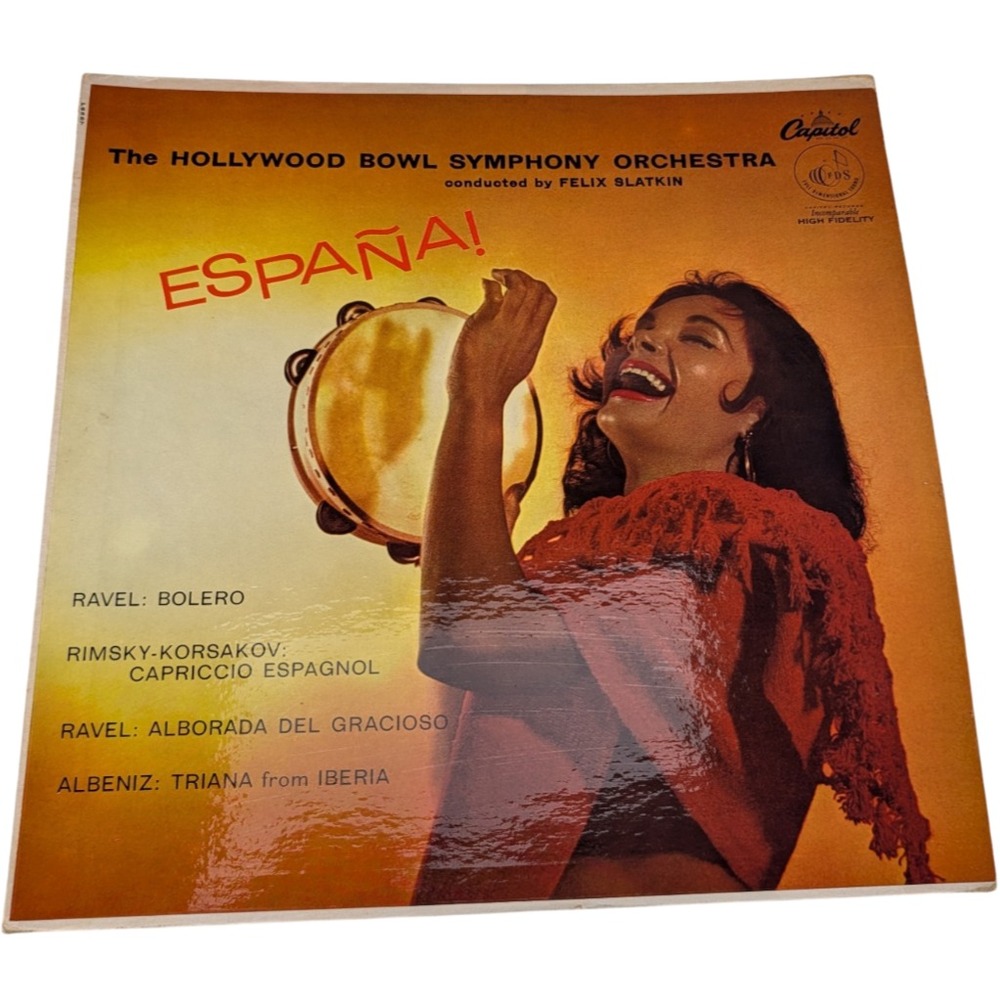 Felix Slatkin Hollywood Bowl España LP Capitol P-8357 1957 Scranton Mono EX/VG